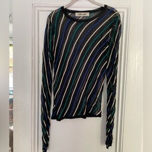 Sheer DVF Long Sleeve Shirt